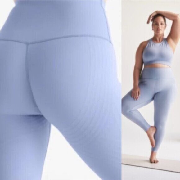 Knix *  Hi Touch High Rise Leggings  EUC  XL    25"  Blue - Picture 1 of 15